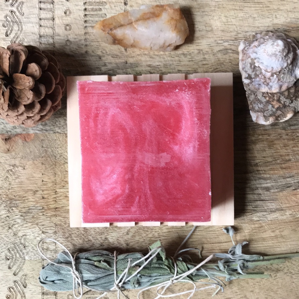 Raspberry Limeade vegan glycerin soap/ 4.5 oz/ Mountain. Mom Soap co / pink - Picture 1 of 11